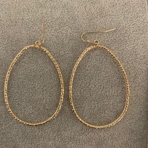 Gold hoop earrings